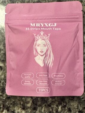 Pink Mouth Tape Strips – 35 Pack
